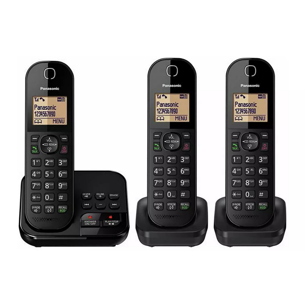 Panasonic KXTGC423 Cordless Phone with Answer Machine Triple