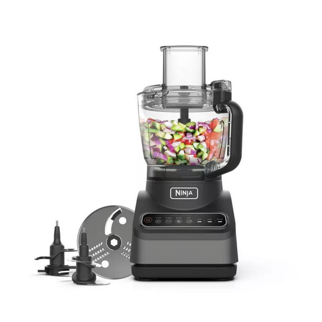 Ninja BN650UK Auto IQ Compact Food Processor 850W, 2.1L Bowl, Silver